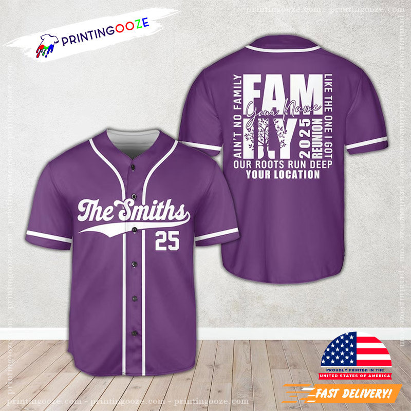 Custom Family Reunion Our Roots Run Deep Baseball Jersey Custom Family Reunion Our Roots Run Deep Baseball Jersey