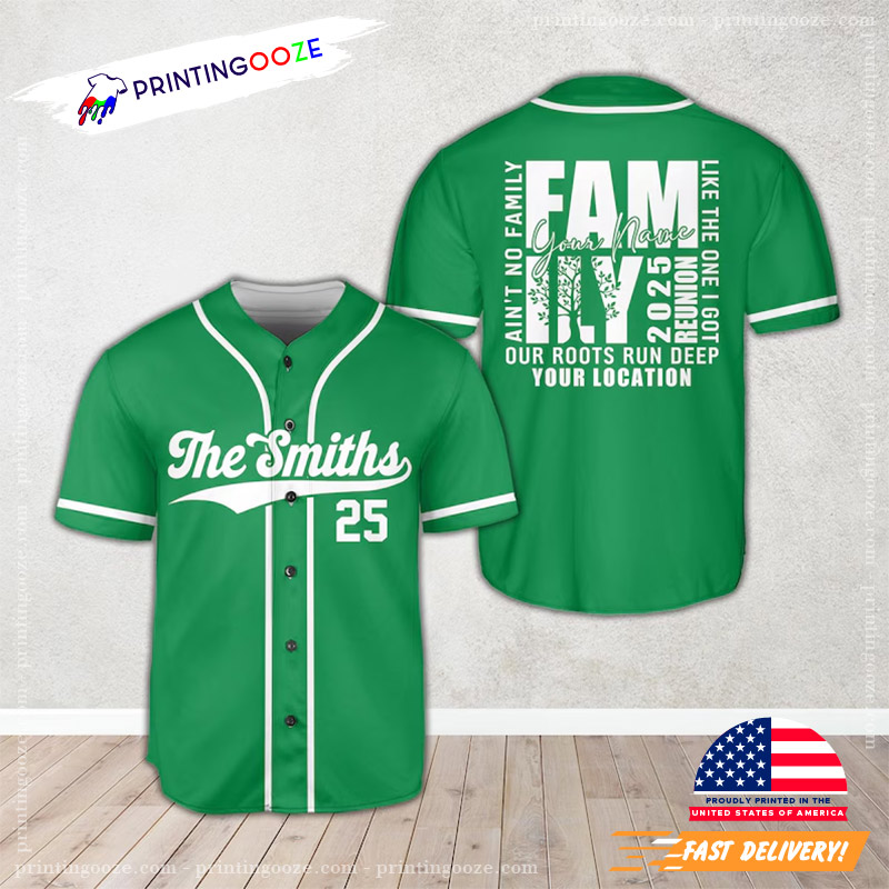 Custom Family Reunion Our Roots Run Deep Baseball Jersey Custom Family Reunion Our Roots Run Deep Baseball Jersey