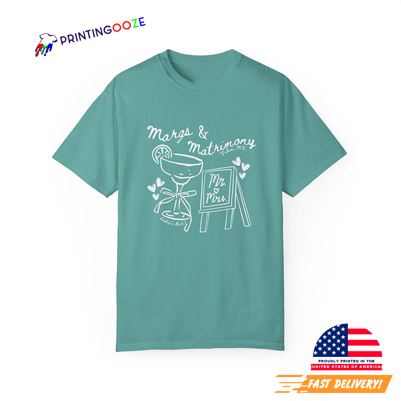 Custom Margs And Matrimony Bikini Day Comfort Colors Tee Custom Margs And Matrimony Bikini Day Comfort Colors Tee