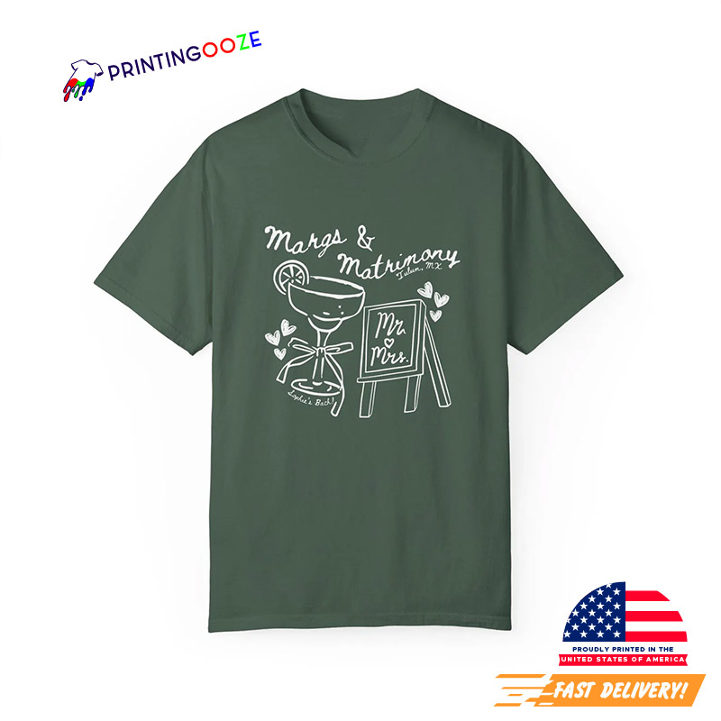 Custom Margs And Matrimony Bikini Day Comfort Colors Tee Custom Margs And Matrimony Bikini Day Comfort Colors Tee