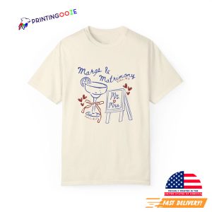 Custom Margs and Matrimony Bikini Day Comfort Colors Tee 3