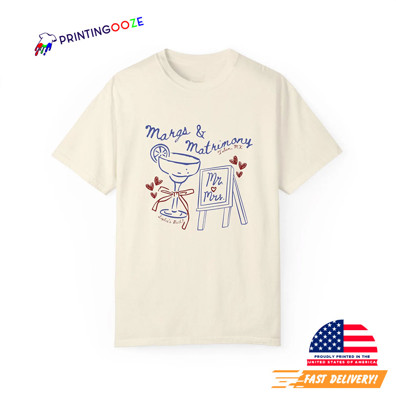 Custom Margs And Matrimony Bikini Day Comfort Colors Tee Custom Margs And Matrimony Bikini Day Comfort Colors Tee