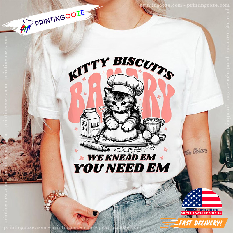 Cute Kitty Biscuits Bakery Funny Baking Shirt Cute Kitty Biscuits Bakery Funny Baking Shirt