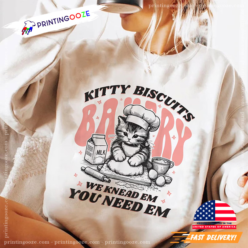 Cute Kitty Biscuits Bakery Funny Baking Shirt Cute Kitty Biscuits Bakery Funny Baking Shirt