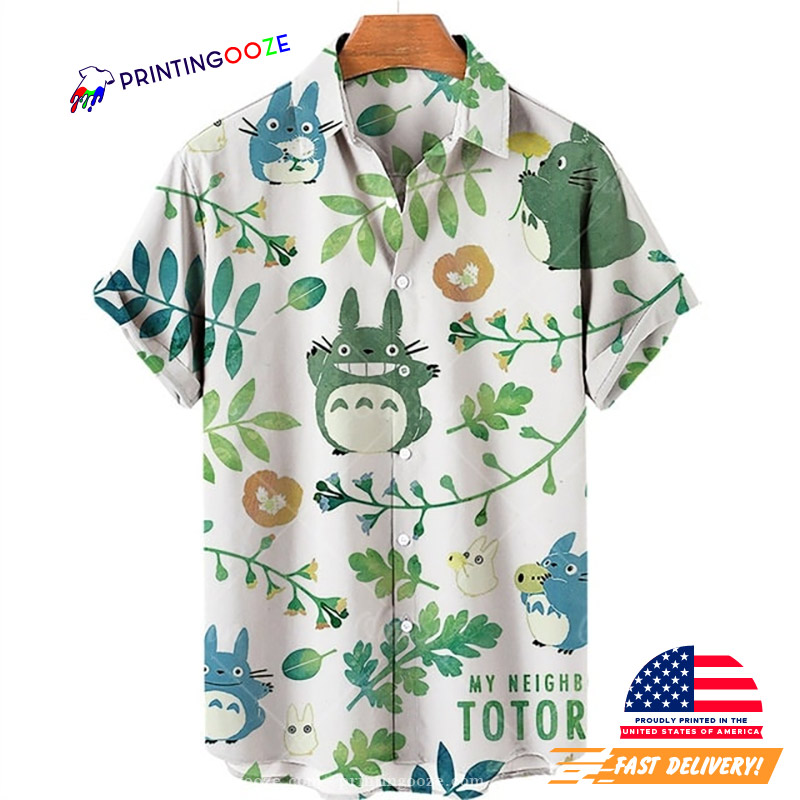 Cute My Neighbor Totoro Aloha Hawaiian Shirt Cute My Neighbor Totoro Aloha Hawaiian Shirt