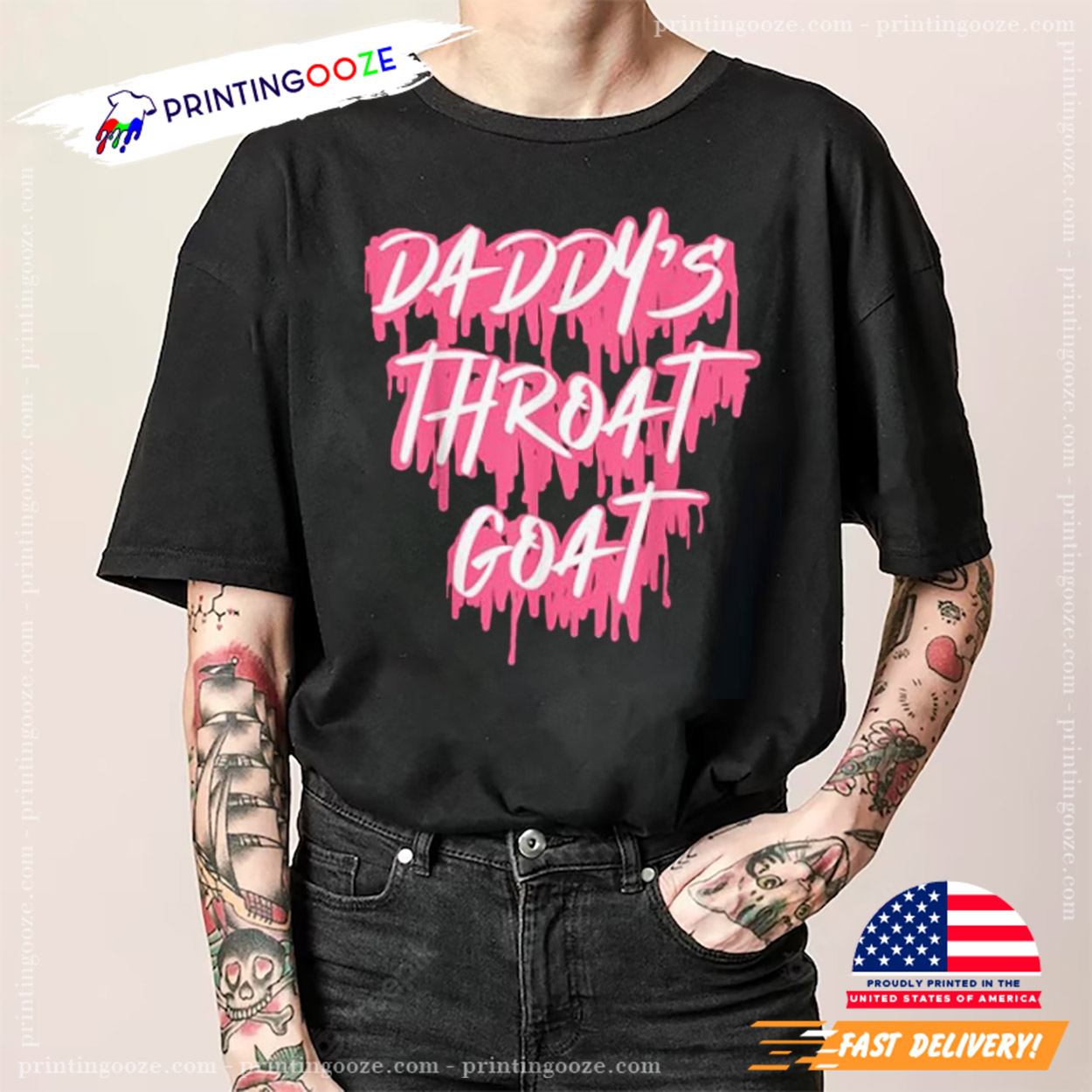 Daddys Throat Goat Funny Adult Meme Shirt Daddys Throat Goat Funny Adult Meme Shirt