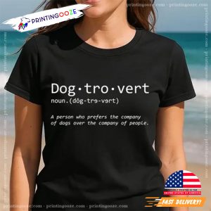 Dogtrovert Definition Funny International Dog Day Shirt 3