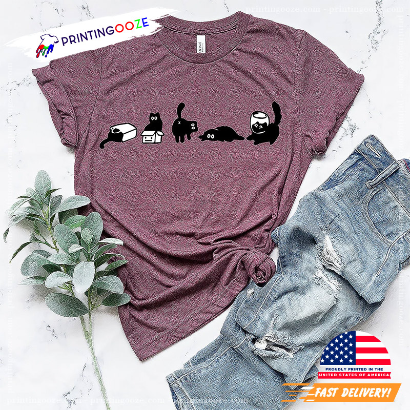 Five Mood Black Cats Comfort Colors Tee Five Mood Black Cats Comfort Colors Tee
