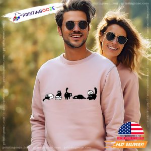 Five Mood Black Cats Comfort Colors Tee 2