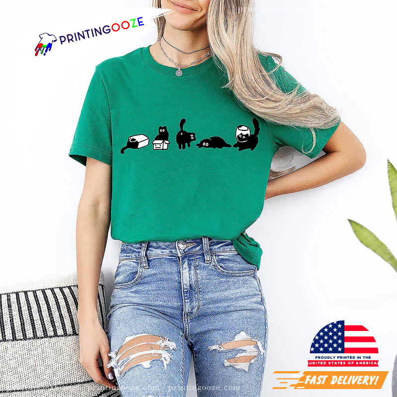 Five Mood Black Cats Comfort Colors Tee Five Mood Black Cats Comfort Colors Tee