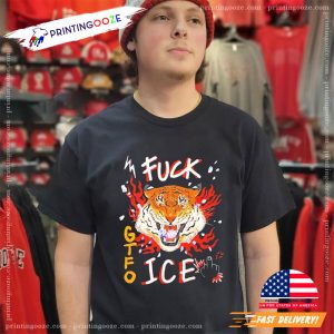 Fuck GTFO Ice Cool Fire Tiger Shirt 1