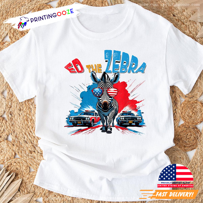 Funny Ed The Zebra USA Cops Shirt Funny Ed The Zebra USA Cops Shirt