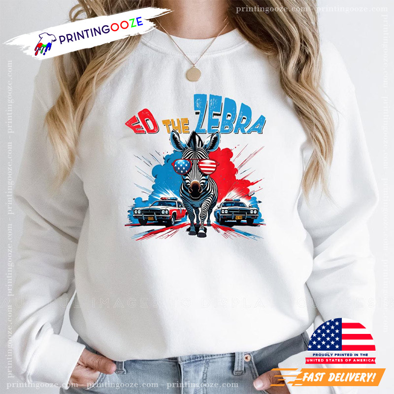 Funny Ed The Zebra USA Cops Shirt Funny Ed The Zebra USA Cops Shirt