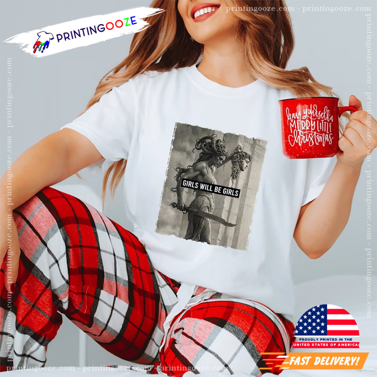 Girl Will Be Girls Medusa Feminist Unisex T-shirt Girl Will Be Girls Medusa Feminist Unisex T-shirt