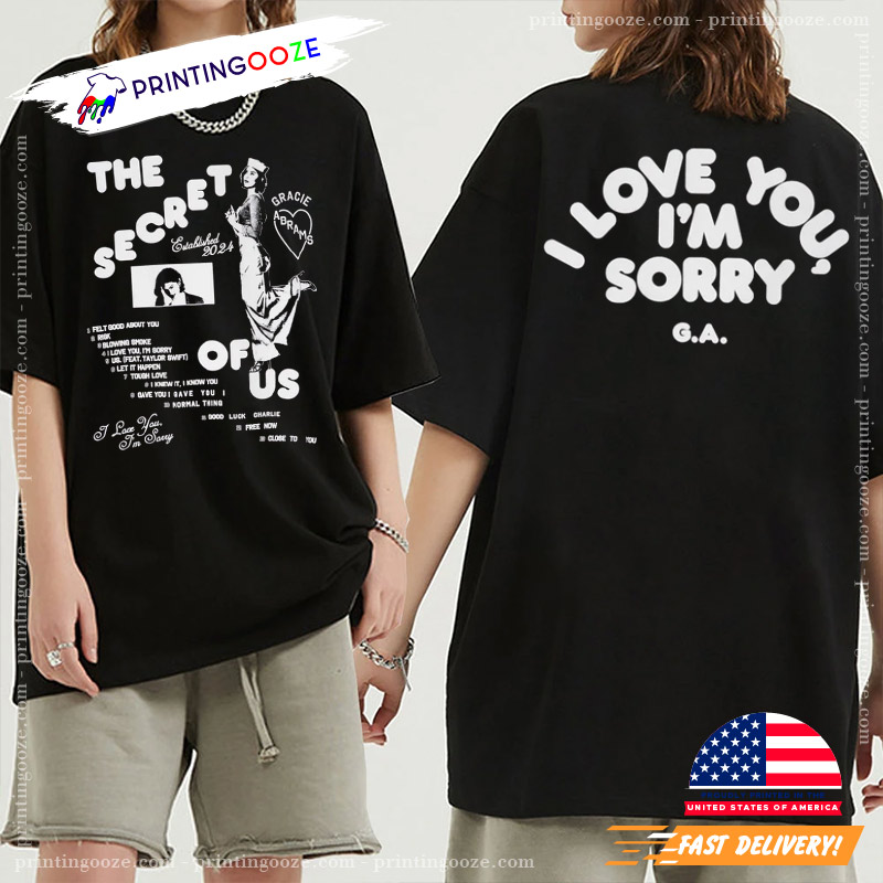 Gracie Abrams The Secret Of Us Graphic T-Shirt Gracie Abrams The Secret Of Us Graphic T-Shirt
