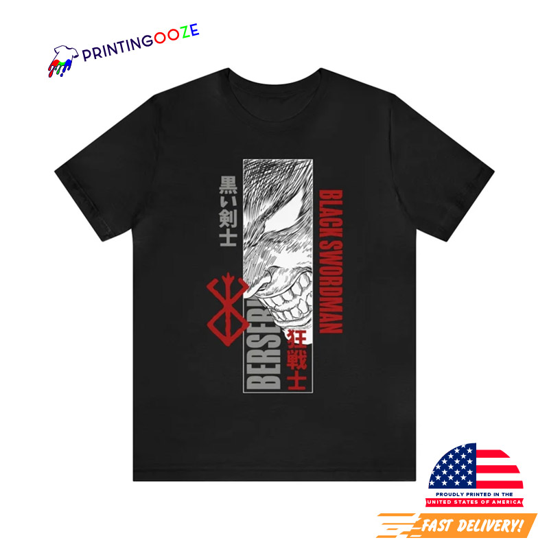 Guts Black Swordsman Berserk Anime Shirt Guts Black Swordsman Berserk Anime Shirt