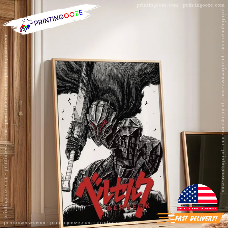 Guts Black Swordsman Berserk Main Character Poster Guts Black Swordsman Berserk Main Character Poster