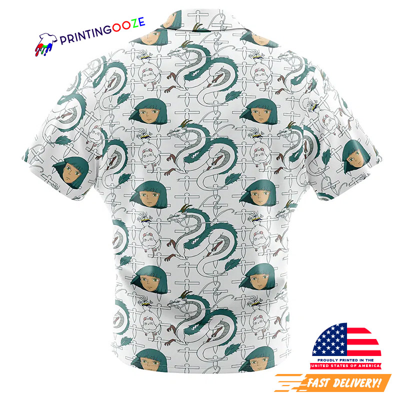 Haku Spirited Away Ghibli Hawaiian Shirt Haku Spirited Away Ghibli Hawaiian Shirt