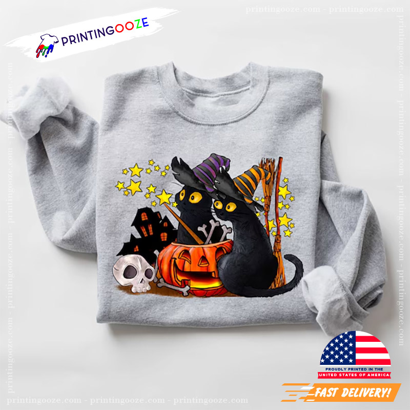 Halloween Cat Spooky Season T-shirt Halloween Cat Spooky Season T-shirt