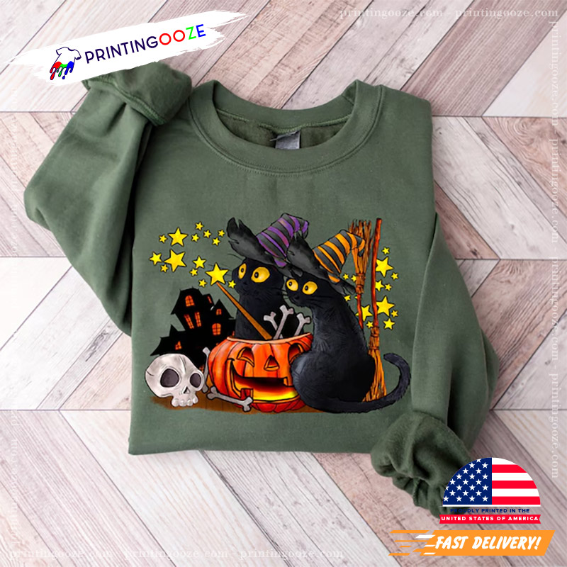 Halloween Cat Spooky Season T-shirt Halloween Cat Spooky Season T-shirt