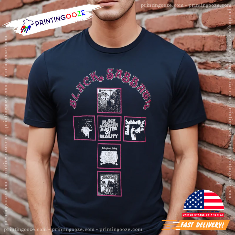 Headless Cross Black Sabbath Album Cover Retro T-shirt Headless Cross Black Sabbath Album Cover Retro T-shirt