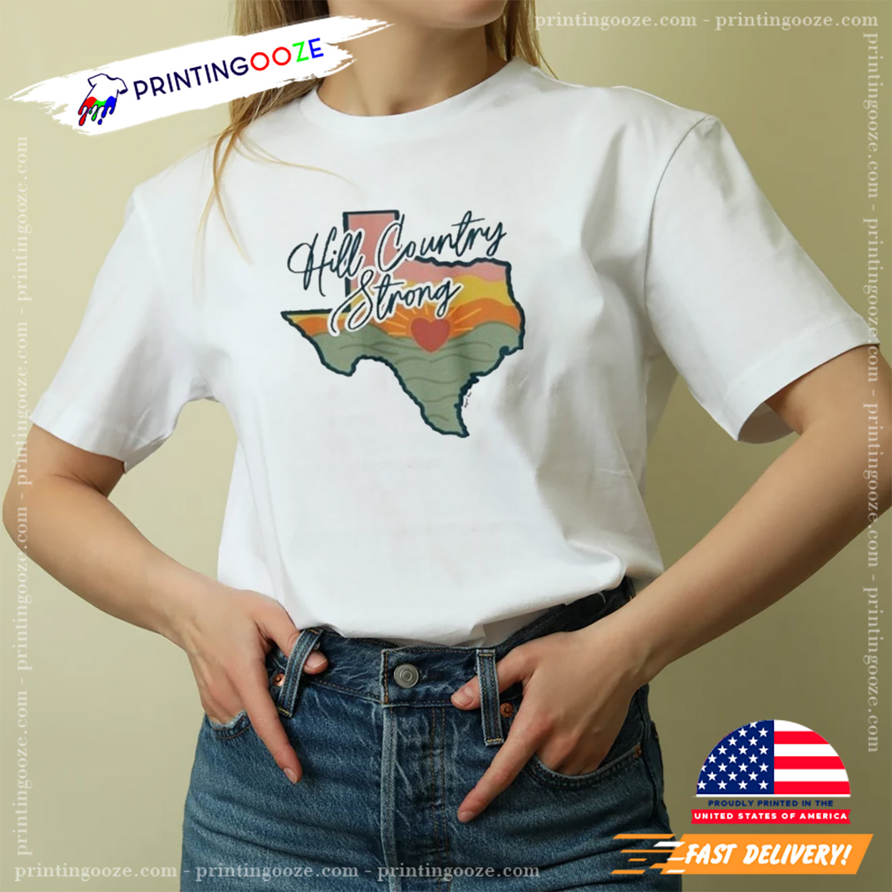 Hill Country Strong, Texas Flood Support T-shirt Hill Country Strong, Texas Flood Support T-shirt