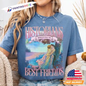 Historians Best Friends Lesbian Comfort Colors Tee 1