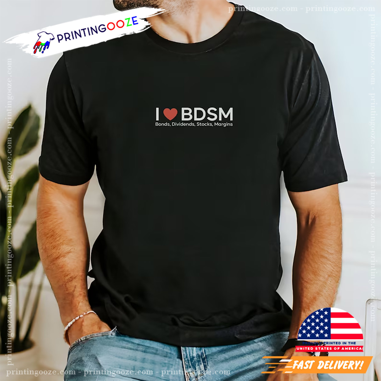 I Love BDSM Funny Stock Market T-shirt I Love BDSM Funny Stock Market T-shirt