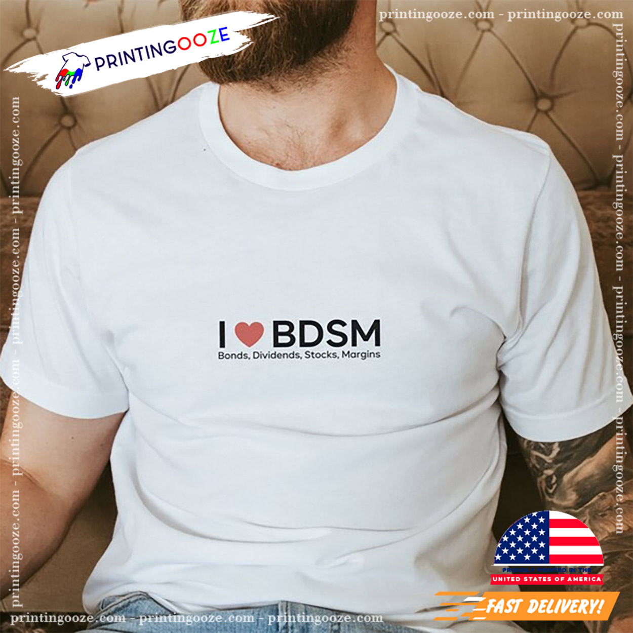 I Love BDSM Funny Stock Market T-shirt I Love BDSM Funny Stock Market T-shirt