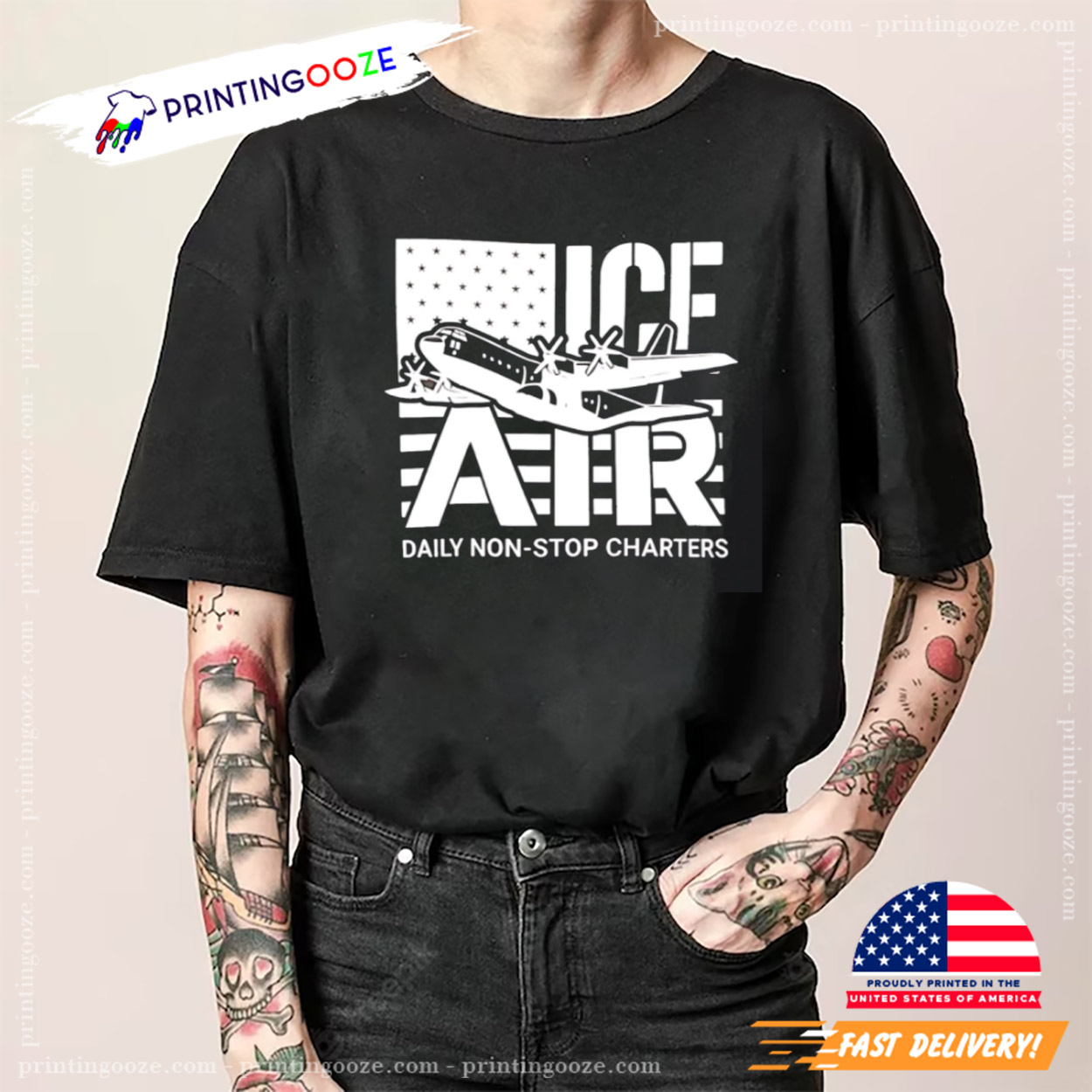 Ice Air Daily Non-stop Charters Shirt Ice Air Daily Non-stop Charters Shirt