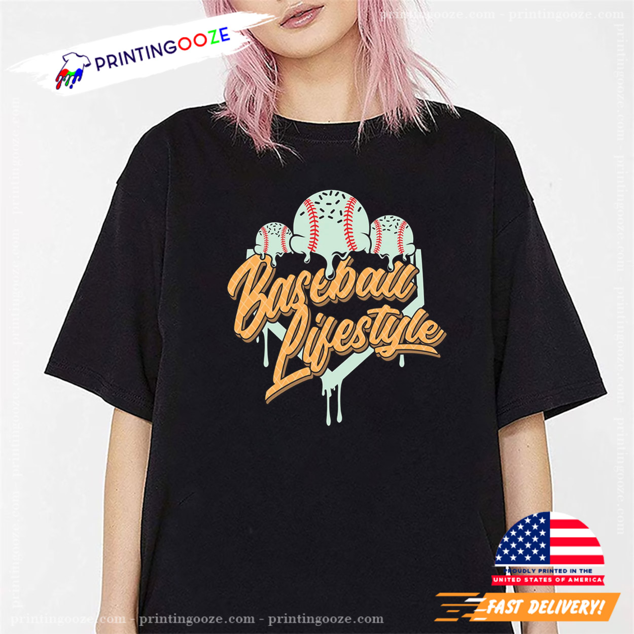Ice Cream Baseball Lifestyle T-shirt Ice Cream Baseball Lifestyle T-shirt