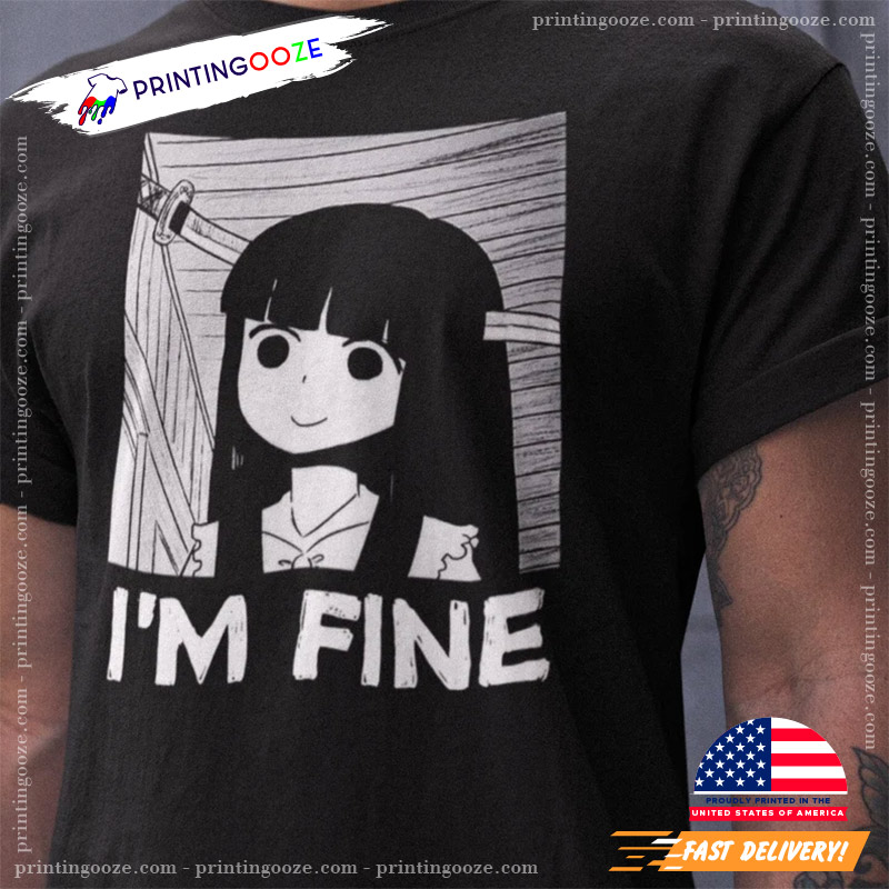 Im Fine Cute Japanese Ghost Horror Manga Shirt Im Fine Cute Japanese Ghost Horror Manga Shirt