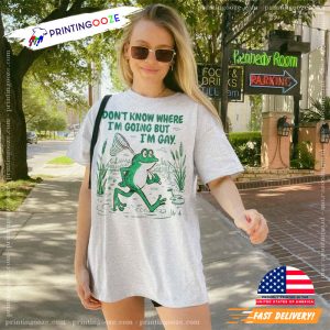 Im Gay Funny Gay Frog Pride LGBTQ Comfort Colors Tee 1