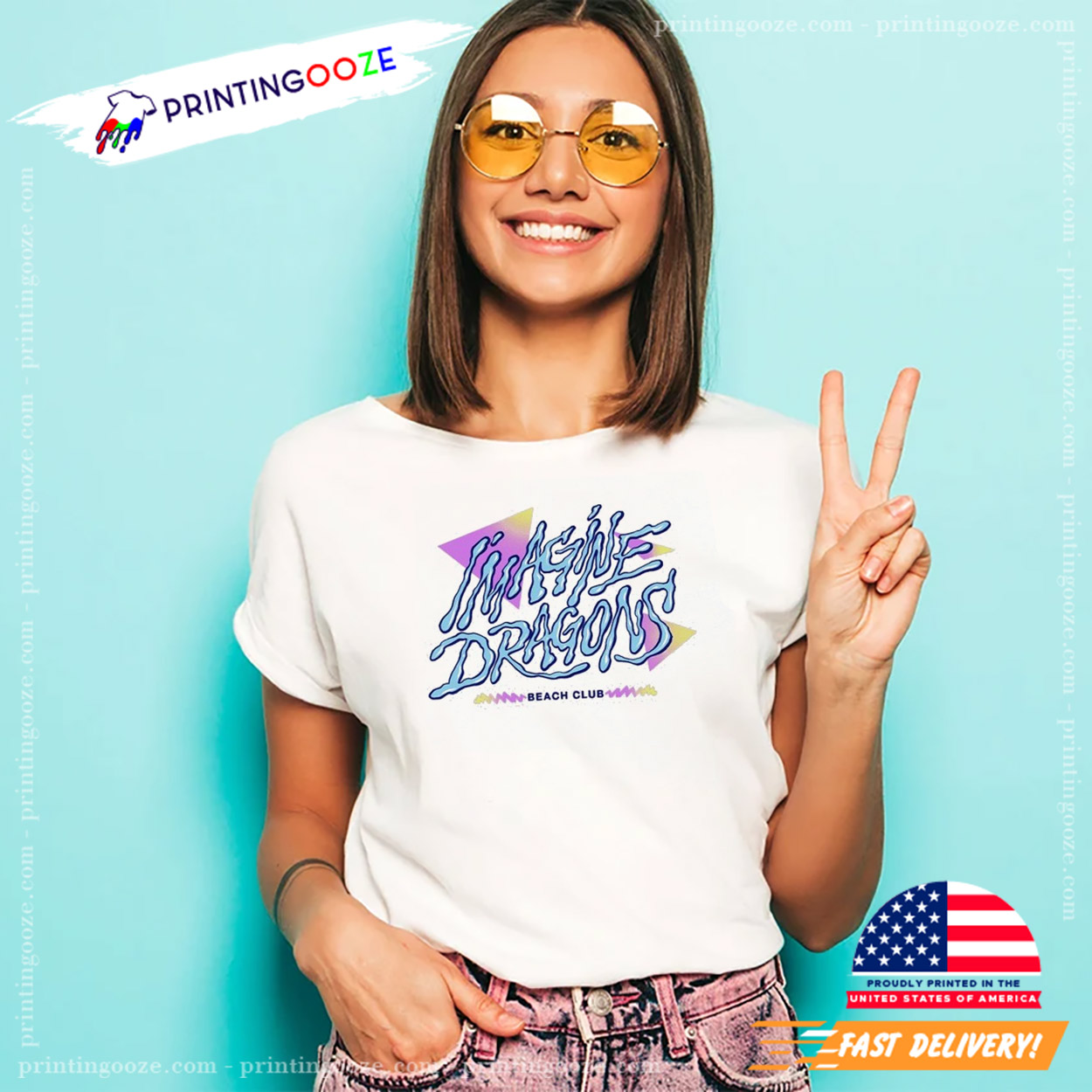 Imagine Dragons Beach Club Concert T-shirt Imagine Dragons Beach Club Concert T-shirt
