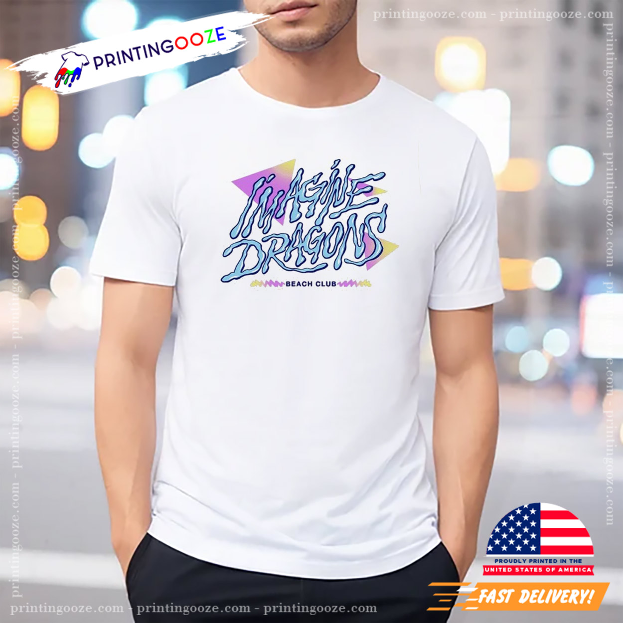 Imagine Dragons Beach Club Concert T-shirt Imagine Dragons Beach Club Concert T-shirt