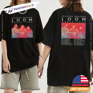 Imagine Dragons Loom World Tour Date 2 sided Shirt