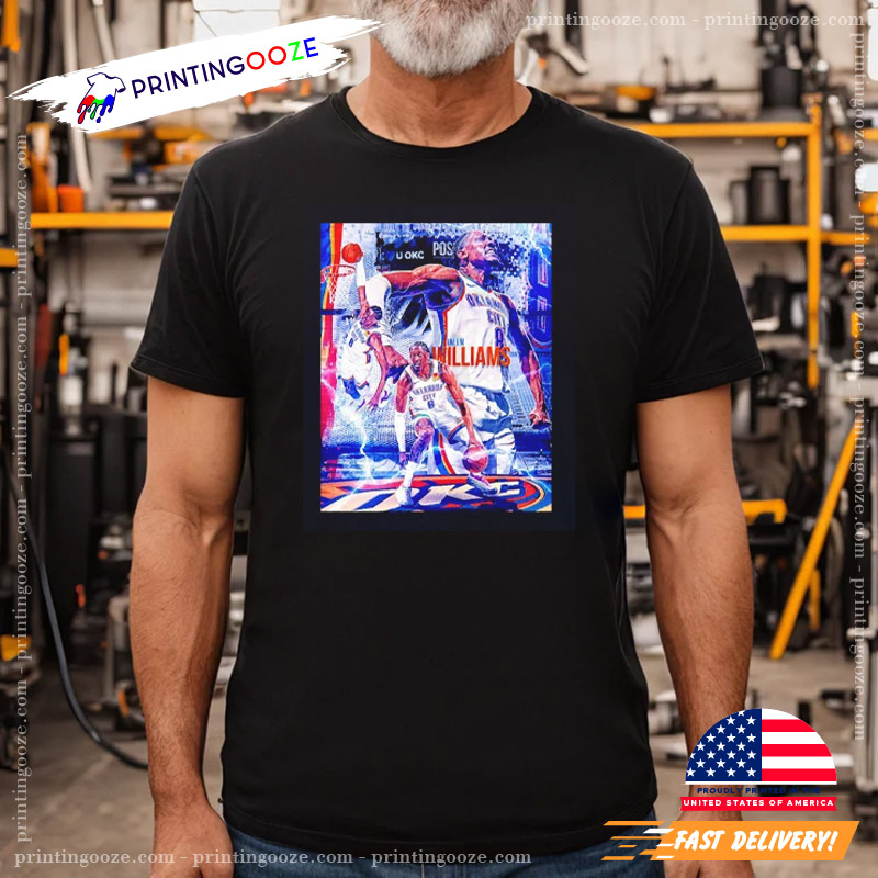Jalen Williams OKC Thunder Graphic Shirt Jalen Williams OKC Thunder Graphic Shirt