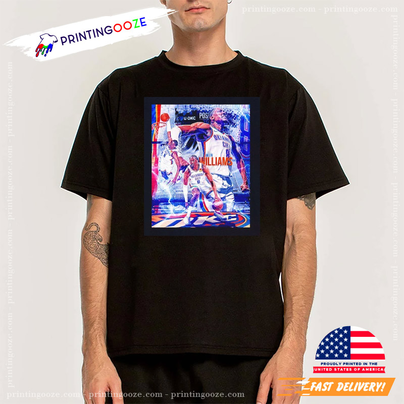 Jalen Williams OKC Thunder Graphic Shirt Jalen Williams OKC Thunder Graphic Shirt