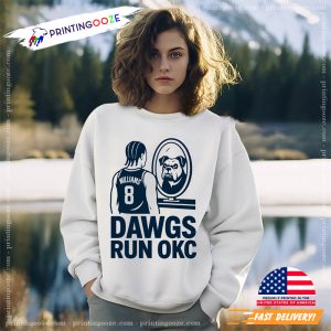 Jalen Williams dawgs run OKC NBA Shirt 1