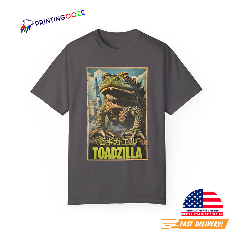 Japan Toadzilla Grodzilla Frog Comfort Colors T-shirt Japan Toadzilla Grodzilla Frog Comfort Colors T-shirt