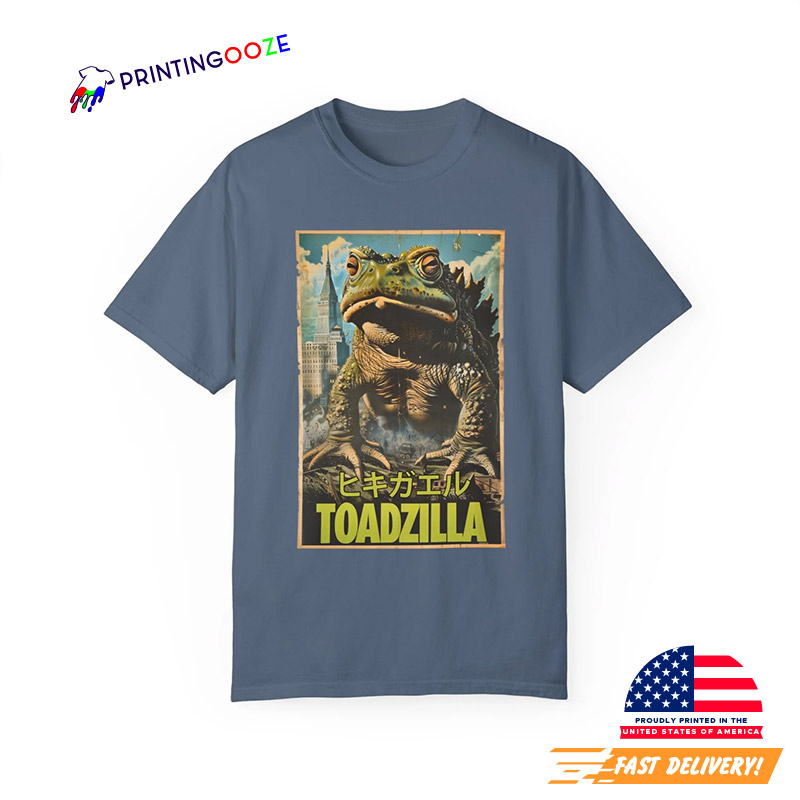 Japan Toadzilla Grodzilla Frog Comfort Colors T-shirt Japan Toadzilla Grodzilla Frog Comfort Colors T-shirt