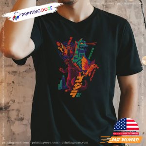 Japanese Godzilla Colorful Tee 2