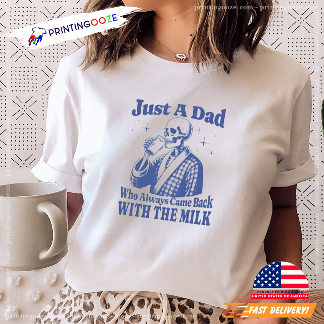 Just A Dad Who Always Came Back Fathers Day T-Shirt Just A Dad Who Always Came Back Fathers Day T-Shirt