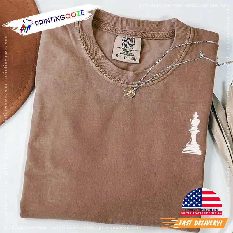 King Chess Piece Happy World Chess Day Comfort Colors Tee King Chess Piece Happy World Chess Day Comfort Colors Tee