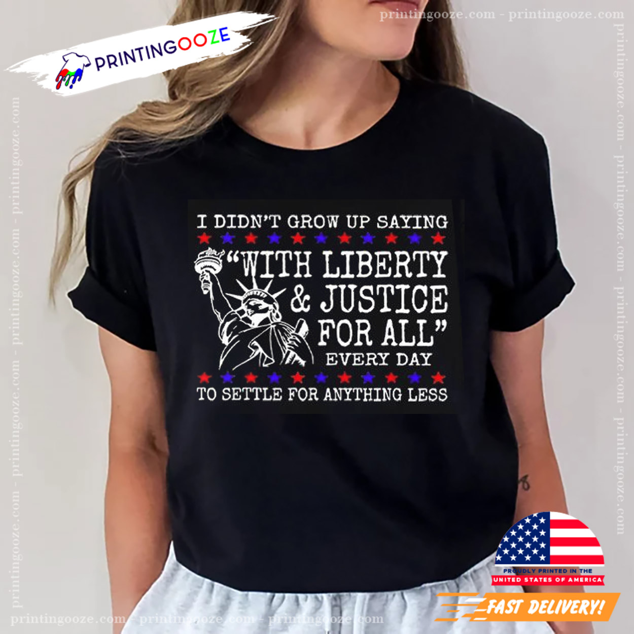 Liberty And Justice 4th Of July T-Shirt Liberty And Justice 4th Of July T-Shirt