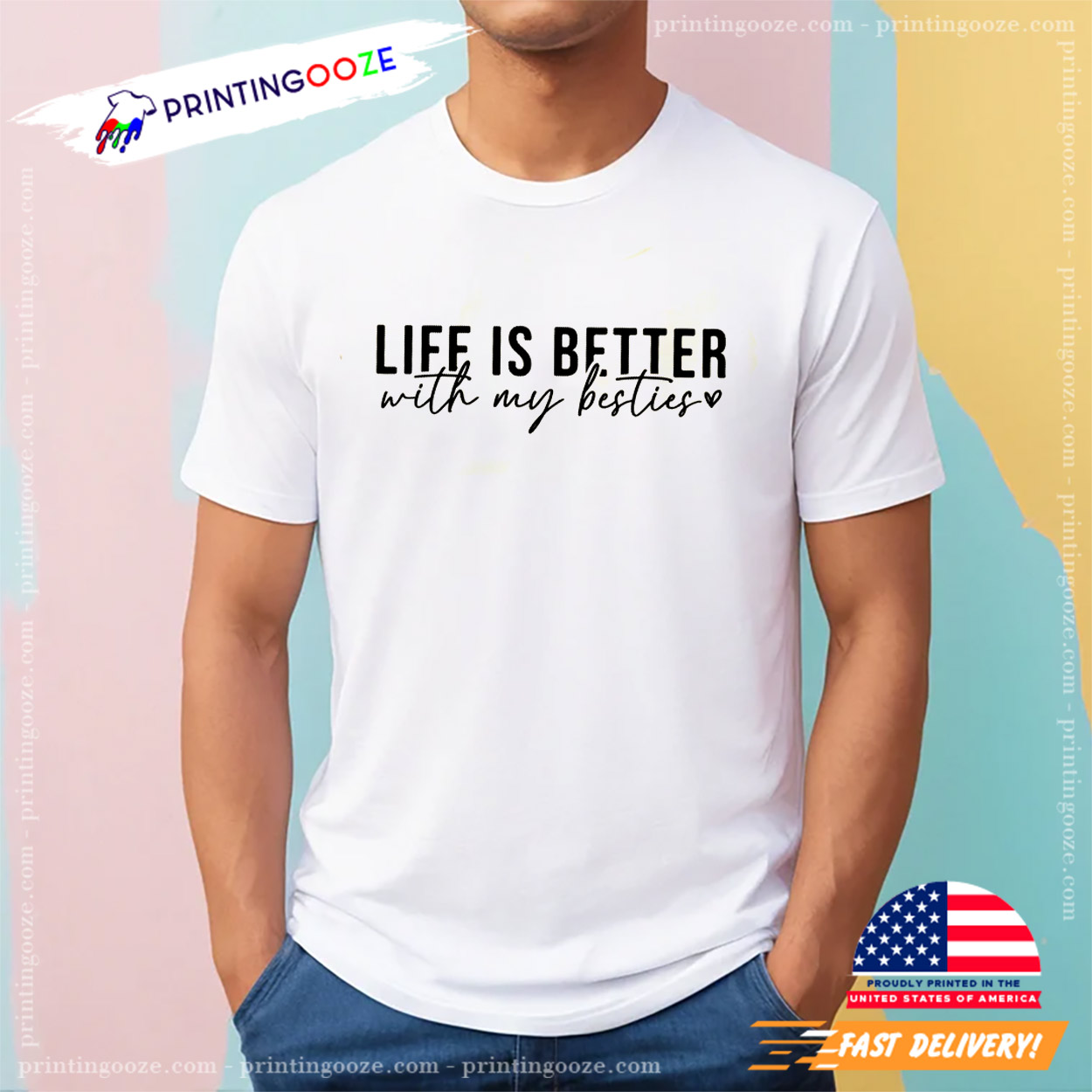 Life Is Better With My Besties Happy Best Friend Day Shirt Life Is Better With My Besties Happy Best Friend Day Shirt
