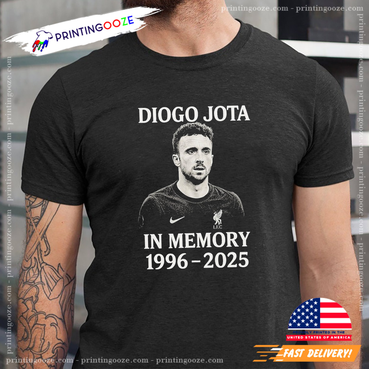 Liverpool Diogo Jota In Memory 1996-2025 T-shirt Liverpool Diogo Jota In Memory 1996-2025 T-shirt