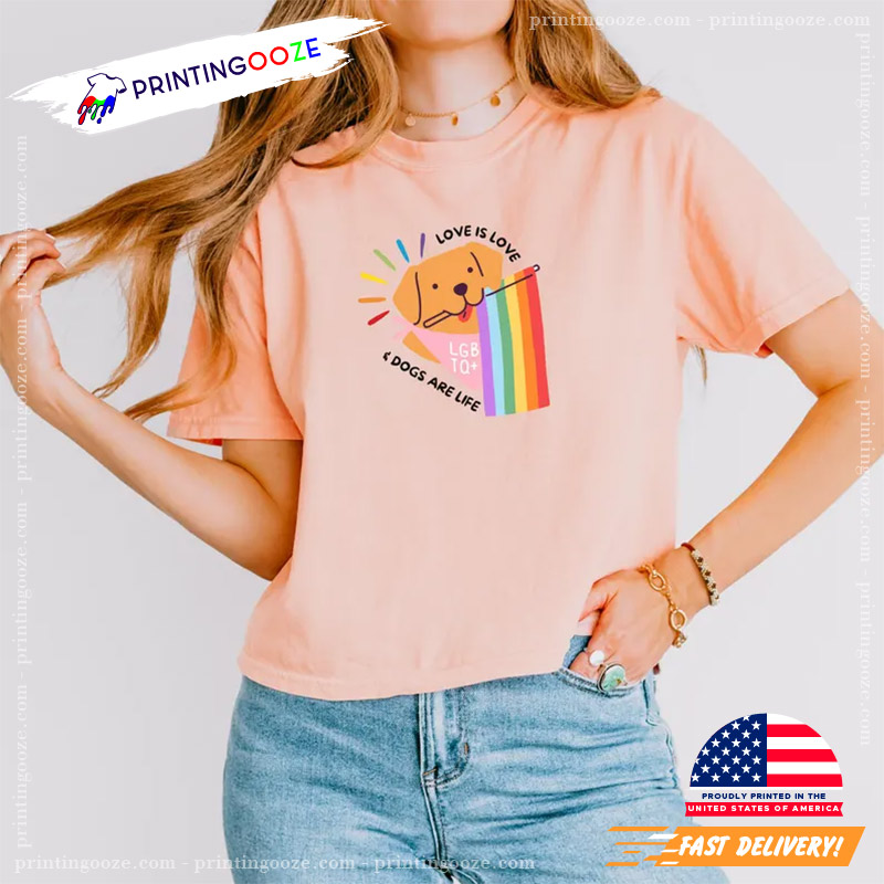 Love Is Love Dogs Are Life LGBTQ Pride Dog Comfort Colors Shirt Love Is Love Dogs Are Life LGBTQ Pride Dog Comfort Colors Shirt
