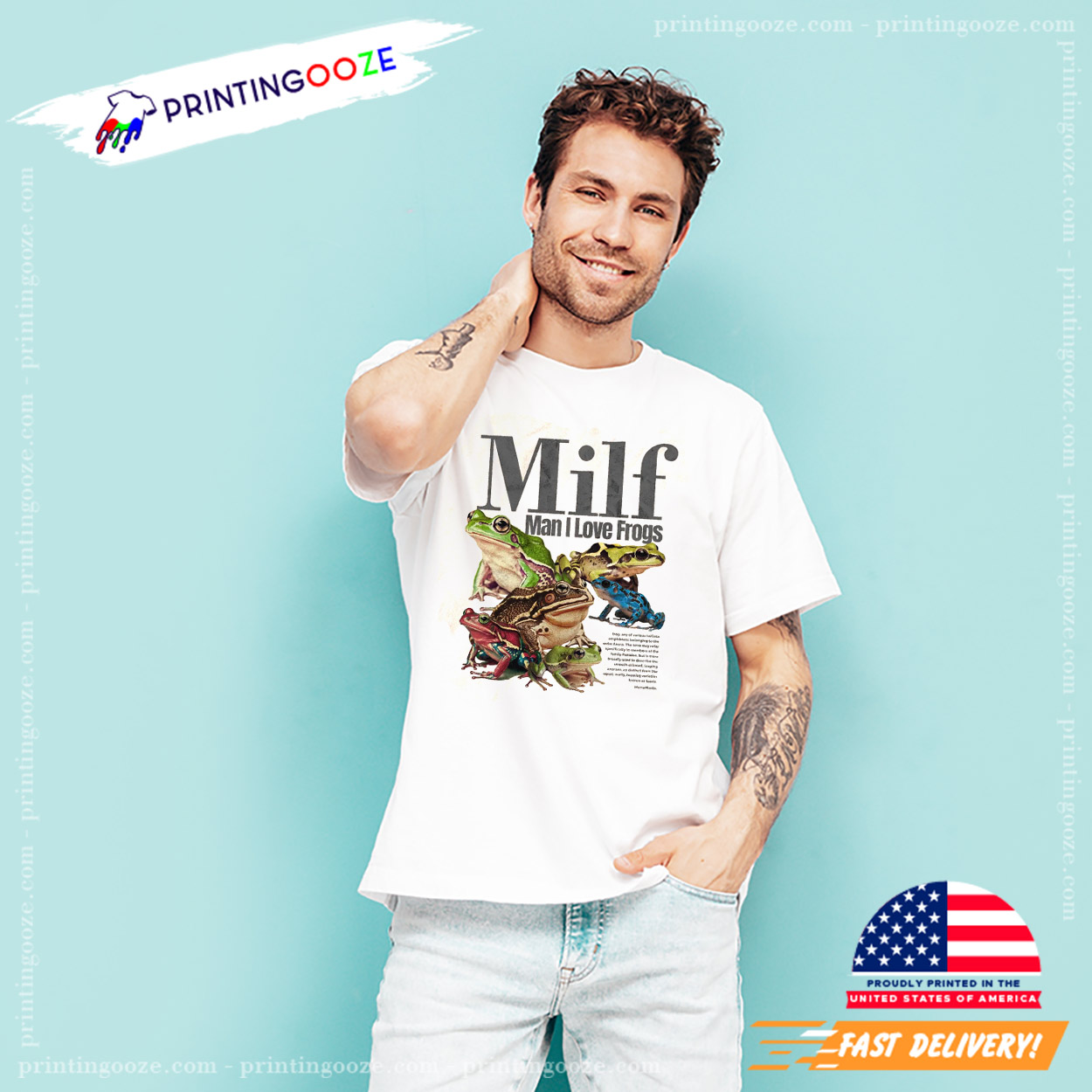Man I Love Frogs Milf Meme Frog T-shirt Man I Love Frogs Milf Meme Frog T-shirt