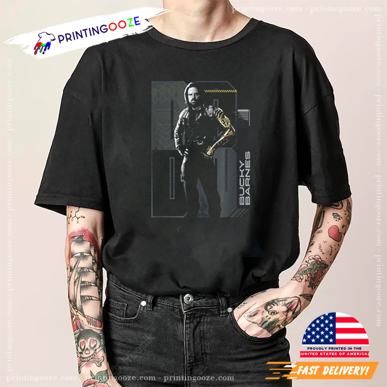 Marvel Thunderbolts Team Bucky Barnes Shirt Marvel Thunderbolts Team Bucky Barnes Shirt